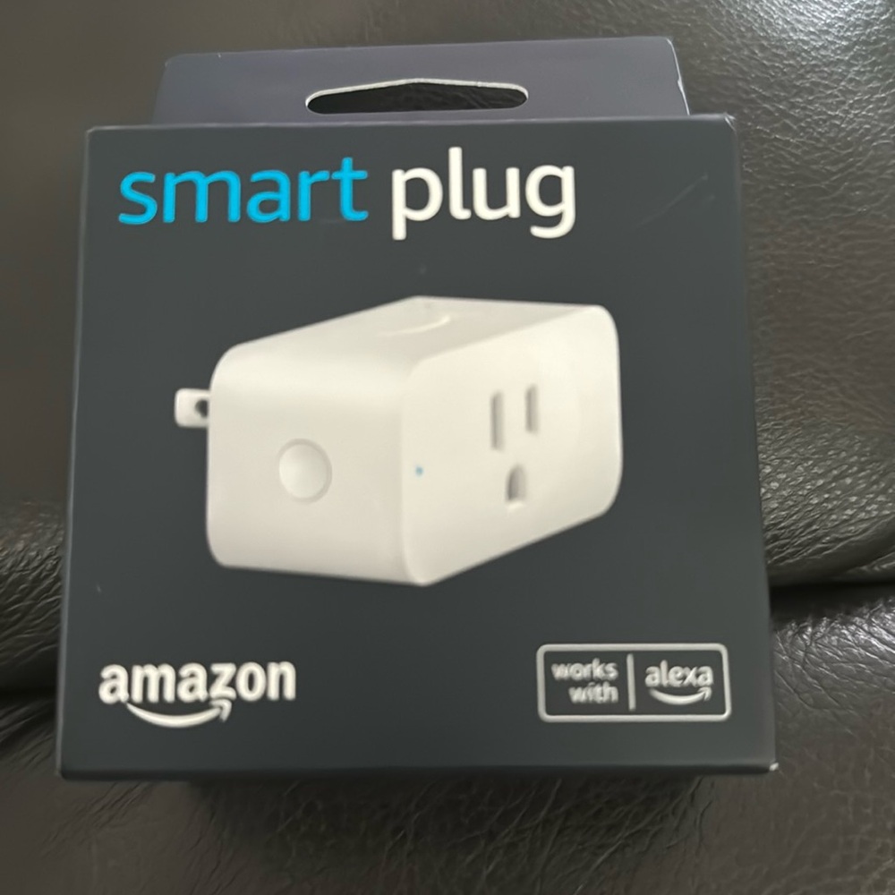 Smart plug from Amazon. Brand new in sealed box. Works with Alexa